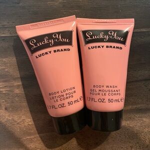 Lucky Brand Lucky You Pink Body Lotion & Body Wash Twin Set